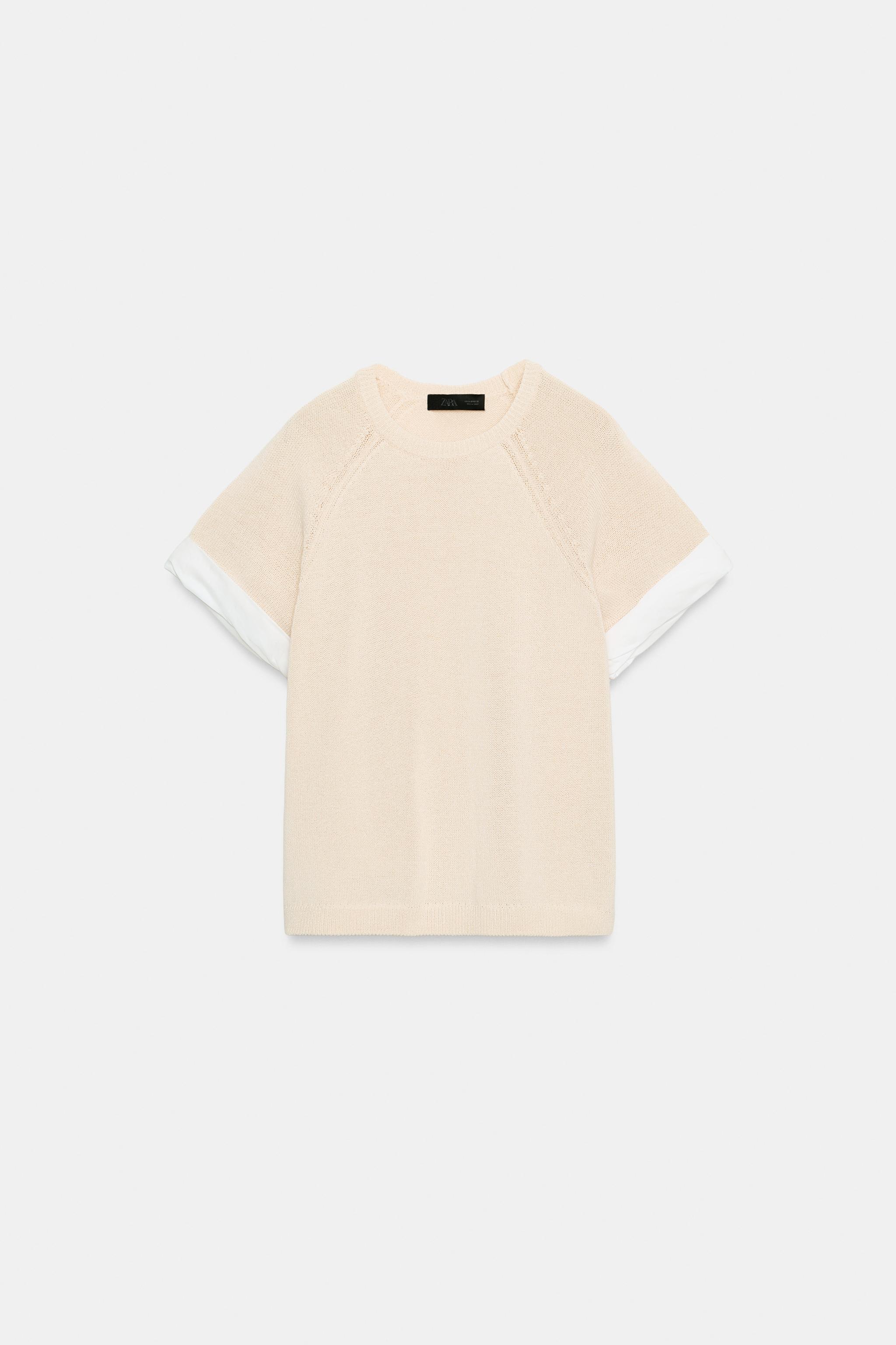 COMBINED TURN-UP SLEEVE KNIT JUMPER